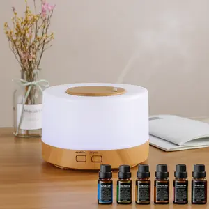 Luxury Aromatherapy Gift Set | Smart Home Diffuser with Remote, Color-Changing Base & 6 Signature Oils - Perfect Housewarming & Anniversary Present