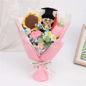 Realistic Flower Gift Set, Crochet Rose & Flowers, Perfect for Birthday, Anniversary, Mother's Day, Wedding, Graduation, Teacher Appreciation