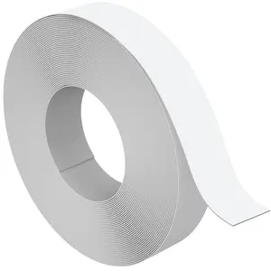 White edge banding, melamine finish edge banding, 3/4 inch x 25 ft roll - Peel-off self-adhesive countertop wallpaper, suitable for tables, chairs, kitchen and bathroom countertops.