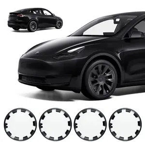 BunnyBird Tesla Rim Protectors - Model Y 20 Inch - 4pcs (Matte Black)
