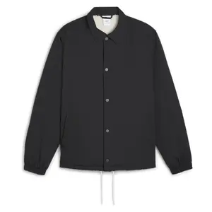 PUMA Mens X Noah Graphic Embroidered Button Up Jacket Athletic Outerwear Casual - Black