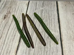 5 inch Senko Worms for Bass Fishing Versatile Soft Supple Body Subtle Action Texas Rigging Drop Shotting Wacky Rigging Assorted Color Pack 4 Count