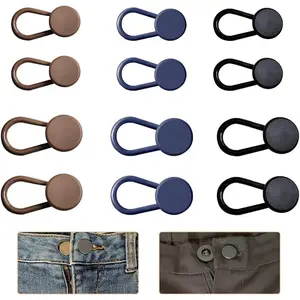 12 count Button Extenders for Jeans,  Extender for Jeans, Button Extender, Pants Button Extenders for Men, Button Extender for Pants, Jeans Button Extender (Black, Khaki, Blue)