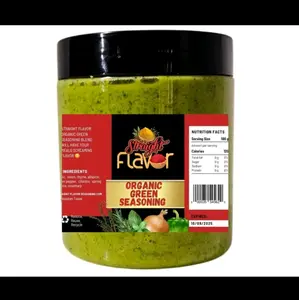 Organic Green Seasoning - Fresh Flavor with Organic Ingredients, Ideal for Seasoning Cuisines