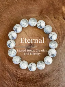 Natural White Turquoise Beaded Bracelet, Fashionable Jewelry for Women & Men, Elegant All-match Fashion Accessories for Daily Wear