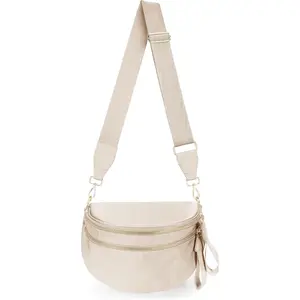 Bum Bags for Women, Checkered Crossbody Bag Nylon Crossbody Purse Lightweight Fanny Pack Large Belt Bag for Travel