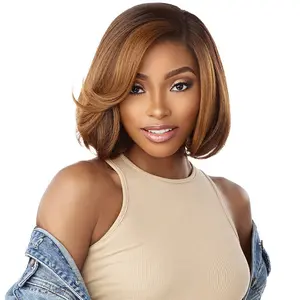 Sensationnel Curls Kinks & Co Glueless Textured HD Lace Front Wig - Y-PART KINKY CHIC BOB 12" - Kinky Edges