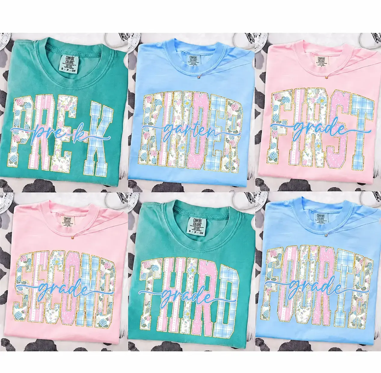 Comfort Colors Teacher T-Shirt, Retro Floral Back to School Tee, Pre-K Kindergarten 1st 2nd 3rd 4th Grade Teacher Gift