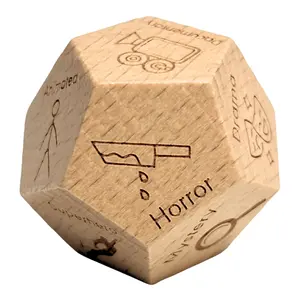 Dice Dozen 12-Sided Movie Genre Dice – Fun Movie Night Spinner to Pick Random Genre – Family Game Night Idea, Decision Maker for Movie Lovers – Comedy, Action, Horror, Romance, Sci-Fi & More!
