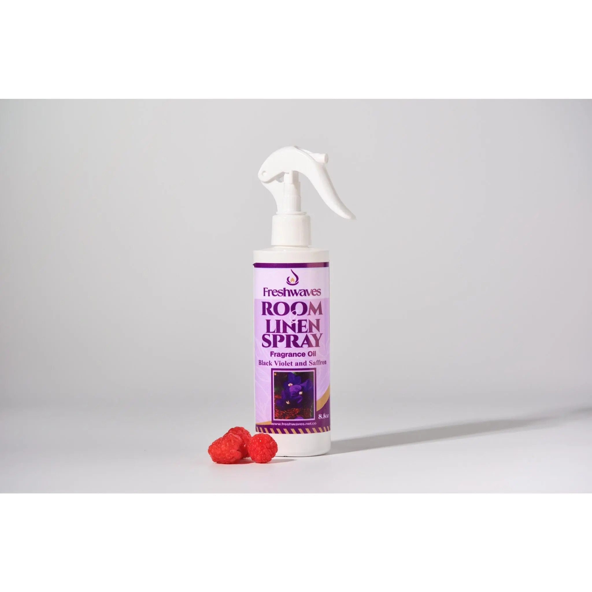 Freshwaves Black Violet and Saffron Room and Linen Spray - Sophisticated Floral and Spice Notes for Home Ambiance
