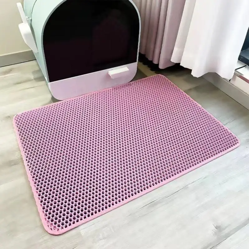 Pet Cat Litter Mat Double Layer Waterproof Litter Cat Bed Pads, Pet Litter Mat, Washable Double Layer Cat Litter Mat, Non-slip Cat Litter Pad