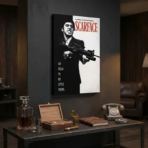 Scarface Movie Poster, 1 Count Unframed Retro Style Tony Montana Artwork, Graphic Prints, Wall Art, Home Decor, Print, Perfect Gift for Living Room, Sofa, Bed, Hallway, Bedroom, Office, Ornaments