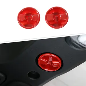 For 2007-2017 Jeep Wrangler JK Car Top Roof Knob Button Cover Decoration Trim