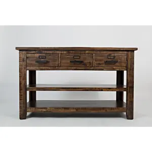 Cannon Valley Distressed Industrial 50" Sofa Table