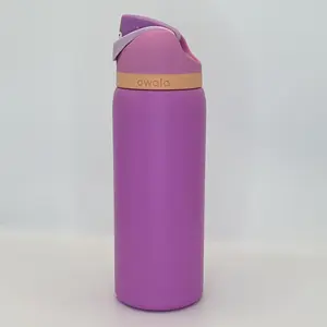 Owala bpa-free sport water，32oz Thermal Stainless Steel Water Bottle, Portable Drink Cup Ware, Flip Lock, Free Suction Cup