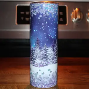 Winter Wonderland Tumbler - Festive Winter Theme Coffee & Tea Tumbler for Chilly Days - Versatile Use for Office or Home - Perfect for Winter Lovers