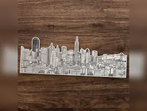 San Francisco Wrap Around Sticker for Traveler Water bottle Laptop Wrap Trendy Gift