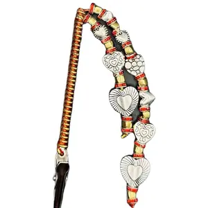 Red & Gold Heart Coochie Clip with Intricate Design and Durable Construction