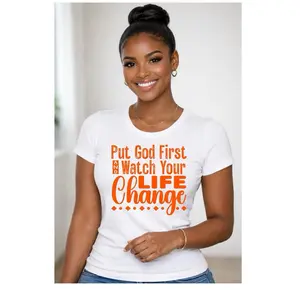 Christian Motivation “Put God First” Screen Print only