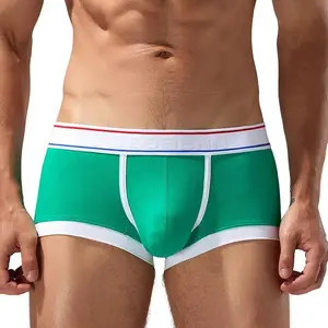 Men's Multi-Size Cotton Low-Waisted 4-Corners Seamless Underwear - Soft Breathable Fabric, Seamless Fit, for Youth Athletic Sports & Outdoor Daily Wear, Breathable Underwear,summervibes