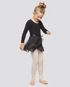 Girls Ballet Leotard Starter Kit (Long Sleeves Leotard & Tie Chiffon Skirt & Tights)