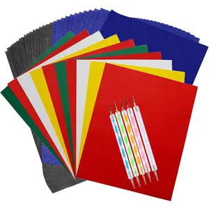 100 Sheets Carbon Transfer Paper,Tracing Paper Carbon Graphite Copy Paper with 5 Pieces Embossing Styluses Stylus Dotting Tools for Wood,Paper,Canvas and Other Art Surfaces 8.3 x 11.7inch