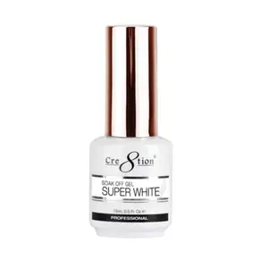 Cre8tion Super White Gel Polish 0.5 oz