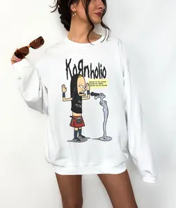 Kornholio Graphic Sweatshirt Hoodie for Women Men, trendy retro vintage grunge punk metal rock Blegh Korn band concert shirt