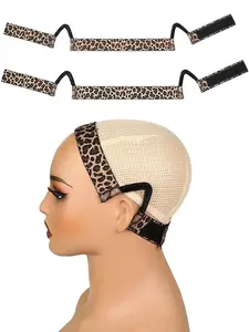 Adjustable elastic wig headband with Velcro fastening, non-slip, comfortable stretch band, 3cm wide, fixed wig edge, beauty styling tool