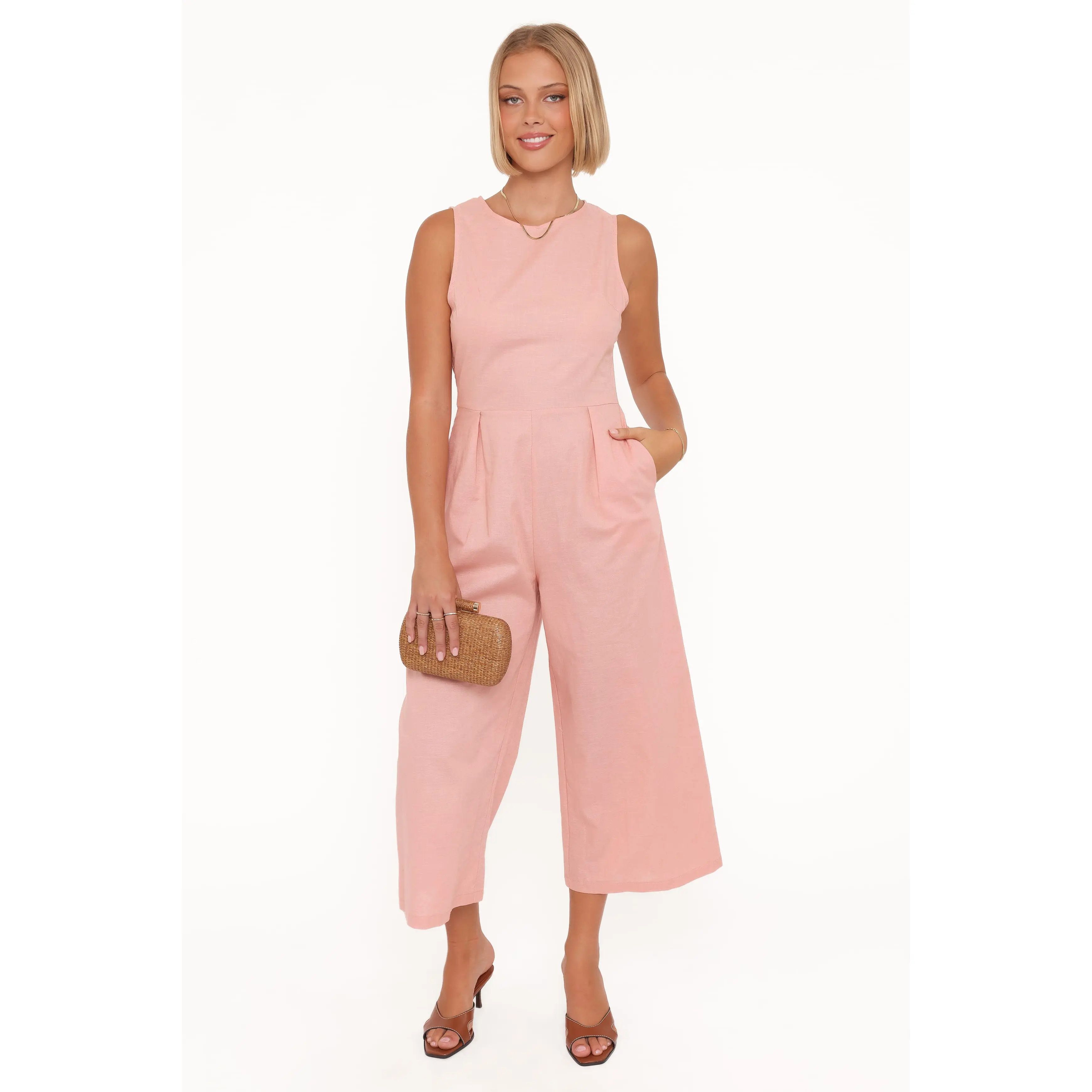 Ester Jumpsuit - Pale Pink