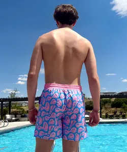 Men’s Swim Trunks – Neon Smile