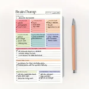 1/2 Packs A5 Daily To Do Notebook with blank undated pages, planner aesthetic focused on productivity tok and organization, ideal for study tok routines, work from home planning system, Office Stationery Supplies