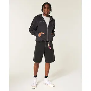 Hollister Black Baggy Jean Shorts