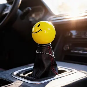 Smile Gear Shift Knob for Car Pickup Manual Automatic Transmission, Personalized Gear Lever Head, Durable Replacement Part