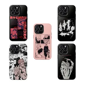 Jujutsu Kaisen Yuji Itadori & Sukuna Tough Phone Case, MagSafe Dual Layer Shockproof Protection, Protective Cover For iPhone 11–17 Pro Max, Dark Manga Style, Otaku Anime Gift