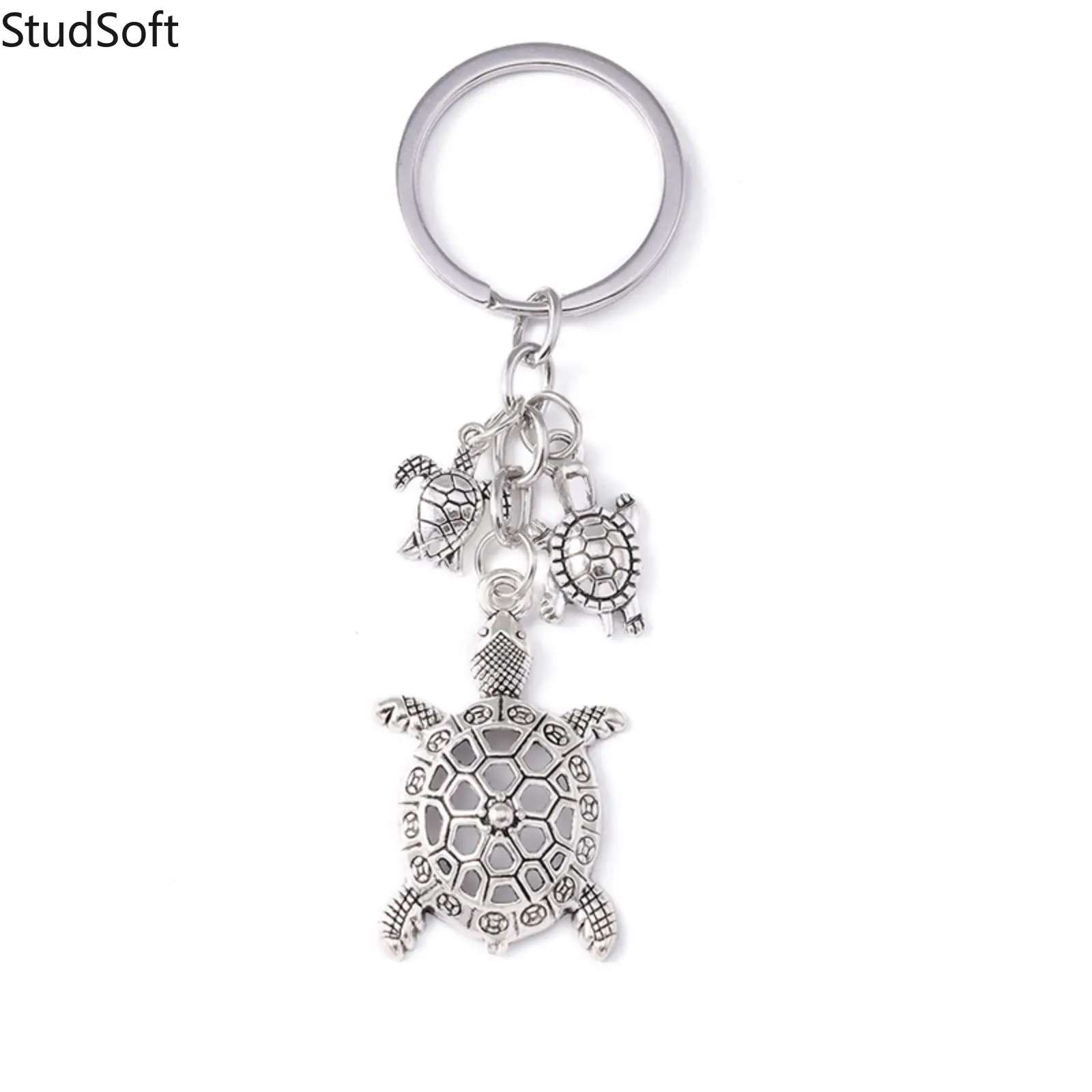 Fashionable Alloy Keychain, Vintage Kawaii Turtle Pendant, Small Animal Charm for Handbags and Phone Decoration, Trendy Cute Keychain, Key Accessories, Stylish Keychain