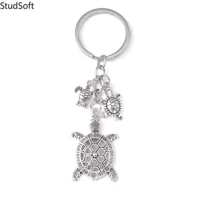 2026 New Vintage Alloy Turtle Keychain, Creative Animal Pendant for Phone & Handbag Decoration