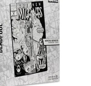 The New Mutants #98 Line Art 1:10 Scale Posed Figure with Scene - Gold Label Exclusive