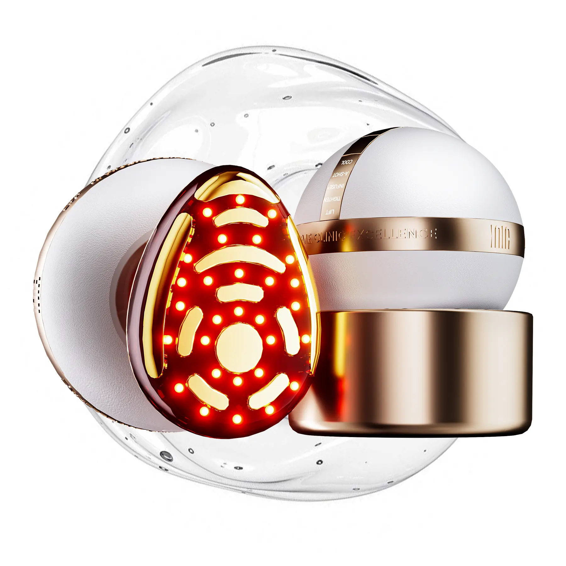 INIA SPHERA At-Home RF & LED Anti-Aging Facial Device – Lift, Tighten & Sculpt with EMS Microcurrent, Red Light Therapy, Electroporation & Cryo Cooling for Firm, Glowing Skin, Back to school, Back to school haul