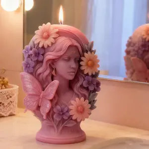 Butterfly Fairy Scented Candle Silicone Mold DIY Butterfly Candle Creative Ornament 3D Mold