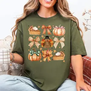 Cutie Pie Thanksgiving Tee Casual Top
