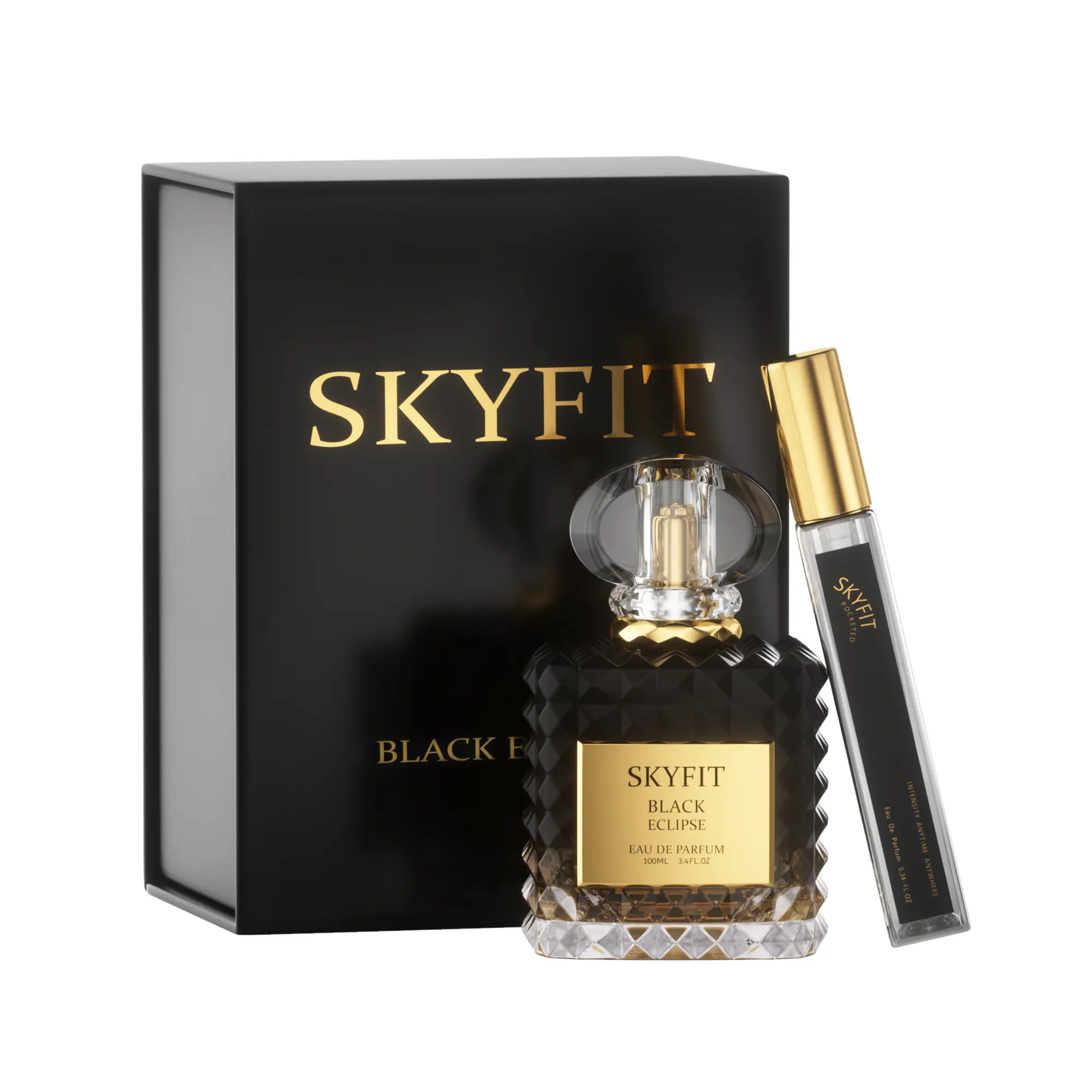 Black Eclipse Eau de Parfum, Intense Gourmand Scent with Coffee, Vanilla, Jasmine & Patchouli, Elegant Unisex Perfume, 100 ml, Floral Scents, Bold Passionate Fragrance,summer outifit