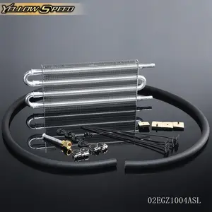 Fit For Universal Aluminum Remote Transmission Oil Cooler, 12-3/4" X 5" X 3/4"
