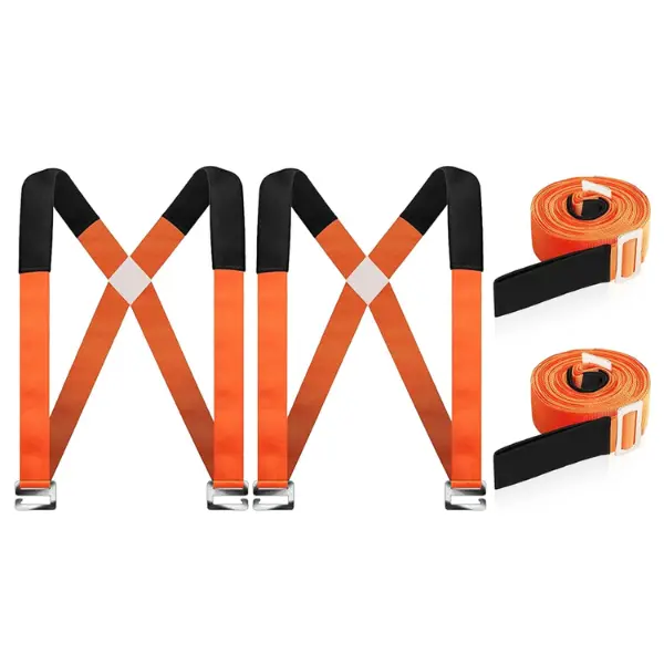 HQQNUO Moving Straps, Lifting Straps with Thickened Sponge Pads, Adjustable 2-Person Shoulder Lifting and Moving System Safely Easily for Moving Furniture, Appliances, Mattresses, Heavy Objects up to 800lbs