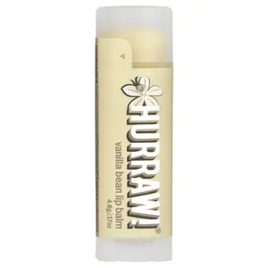 Hurraw! Balm Lip Balm, Vanilla Bean , 0.17 oz (4.8 g)