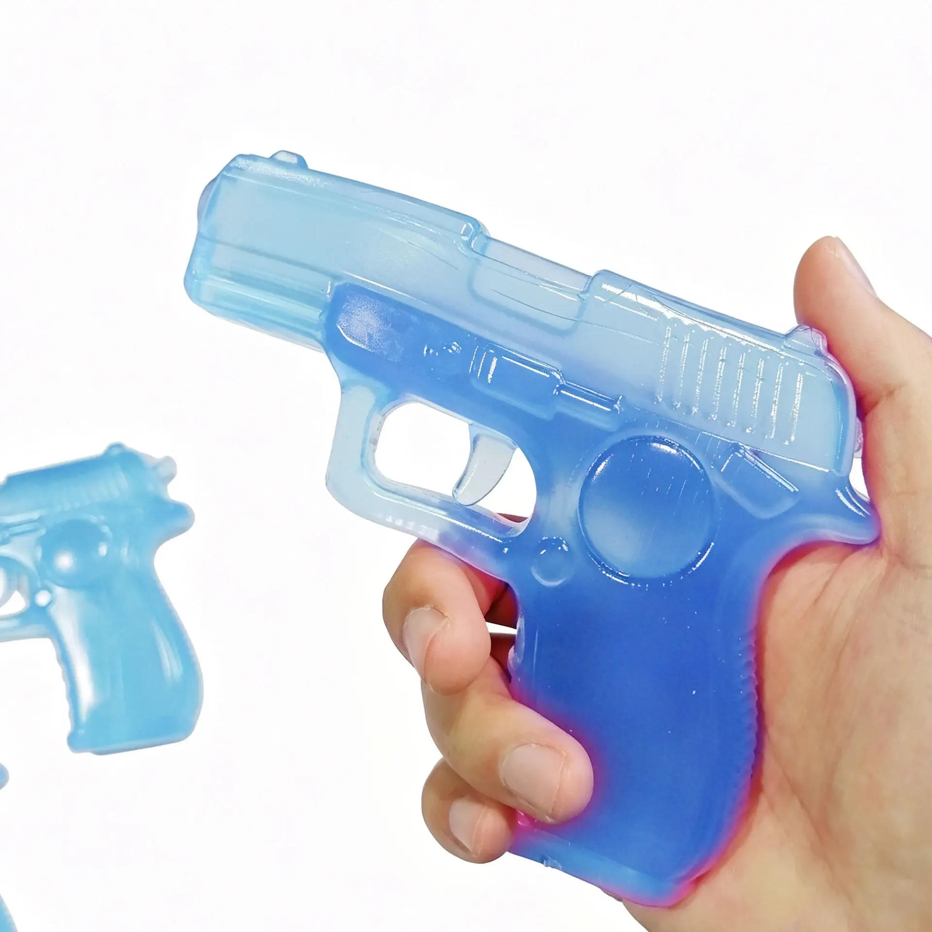 Squishy Pistol Fidget Squeeze Toy - Simulation Handgun Stress Relief Model, Unisex Quirky Cool Gift for Kids, Boy Gifts, Novelty Gag Toy