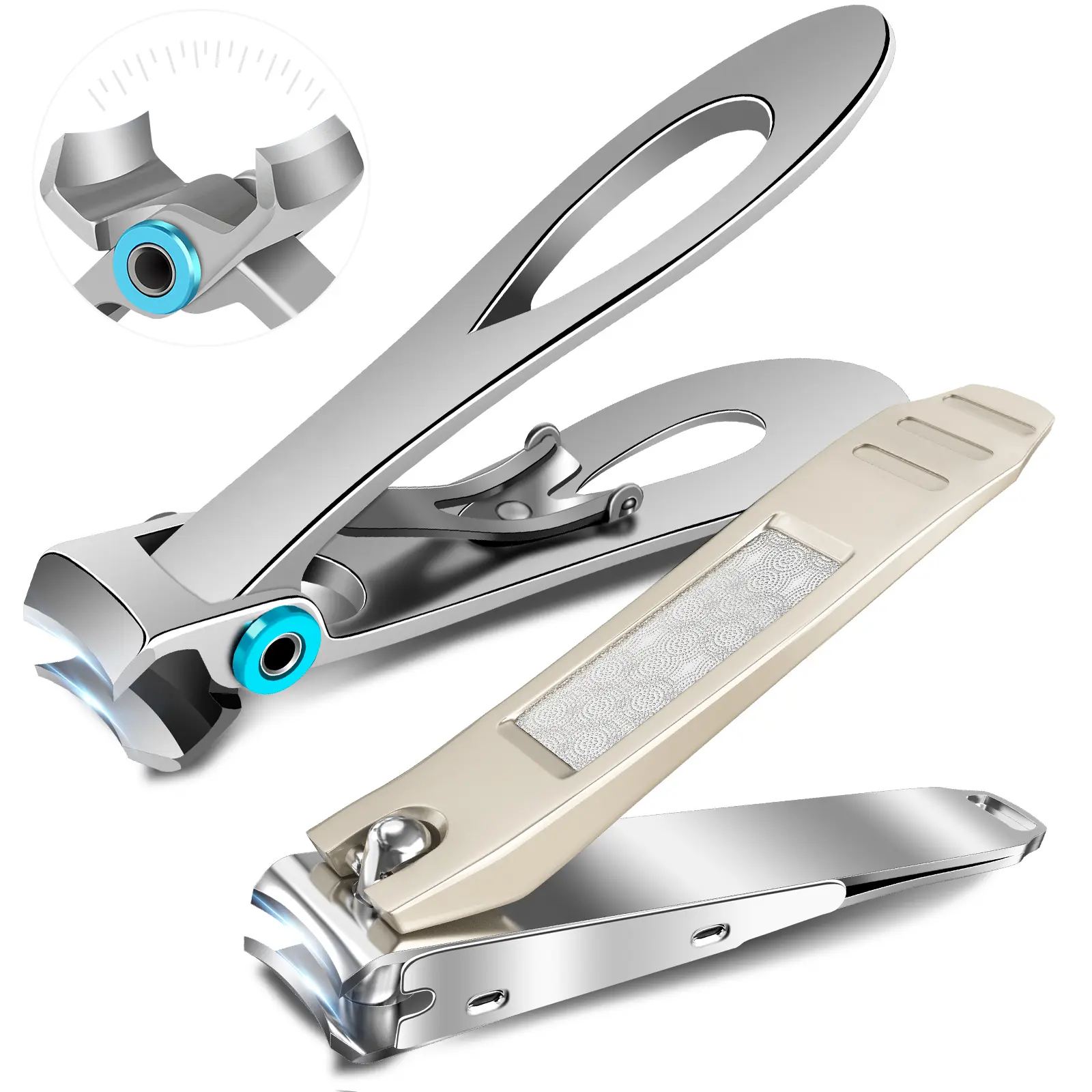 2026 Toenail Nail Cutter for Thick Nails for Seniors - Popular German Nail Clippers for Men 360° & 17mm Wide Open Toenail Clippers, Gifts for Family