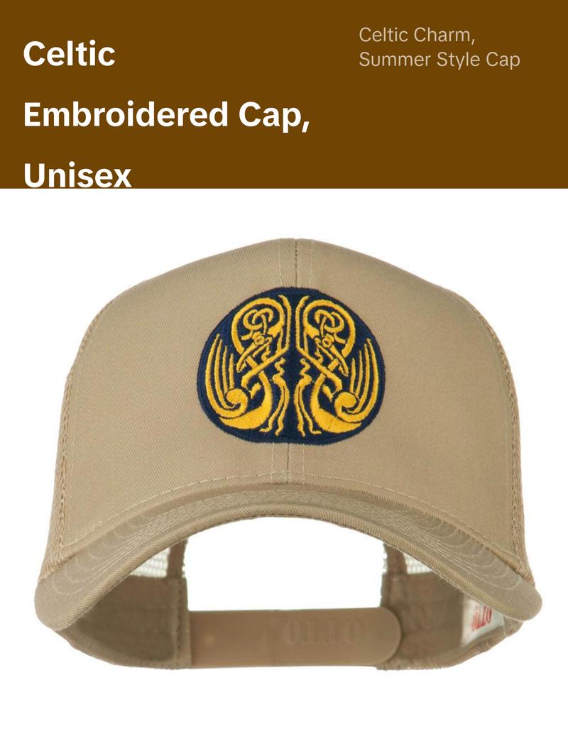 Celtic Image in Circle Embroidered Cap