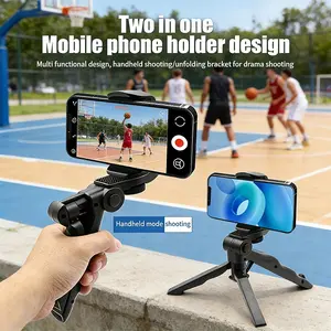 Tripod + Phone Stand, 360° Rotating, Anti-Shake, Portable Adjustable Tripod, Handheld, No Power Needed, Tablet Desk Support