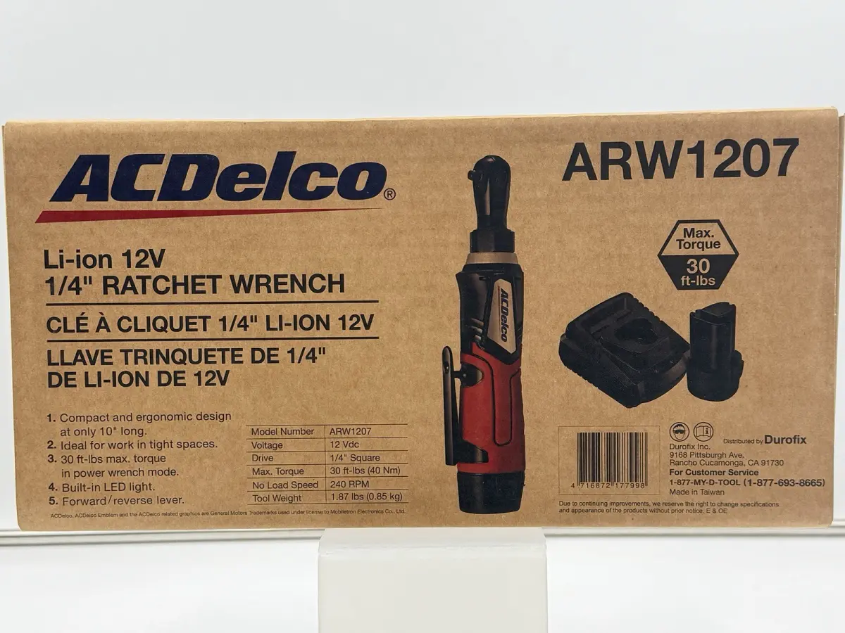 ACDelco ARW1207 Li-ion 12V 1/4" Ratchet Wrench